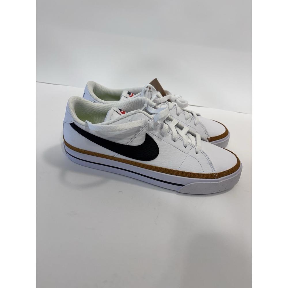 Nike Court Legacy Next Nature Womens Shoes Sz 10.5White Leather Lace Up Sneakers